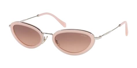 miu miu mu58us|Miu Miu MU58US 1350A5 Sunglasses in Opal Pink.